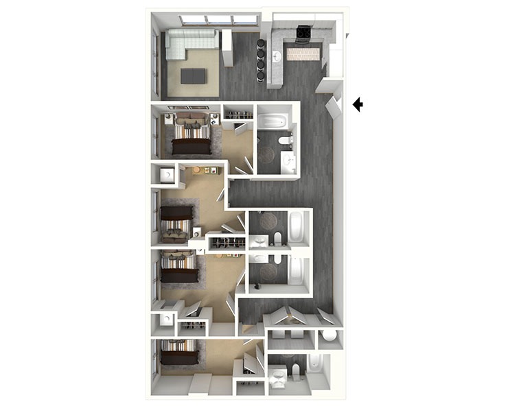 Denmark - 4x4 Floor plan