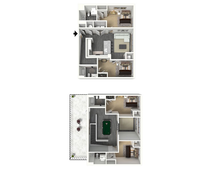 Dover - 4x4 Floor plan