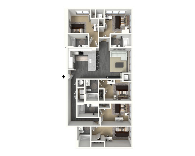 Finchley - 5x5 Floor plan