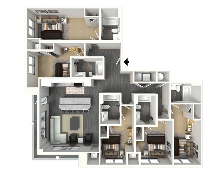 Forestdale - 5x5 Floor plan