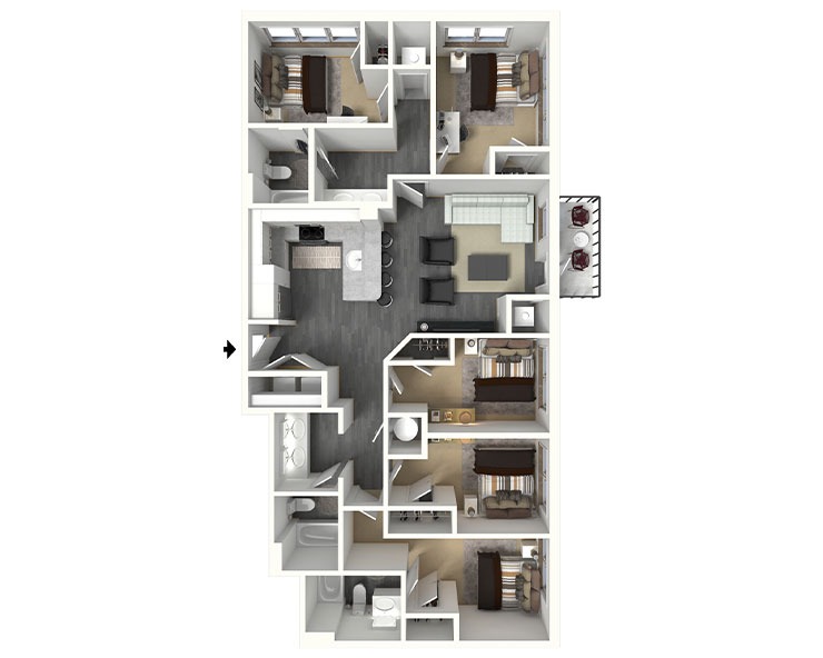 Fulham - 5x3 Floor plan